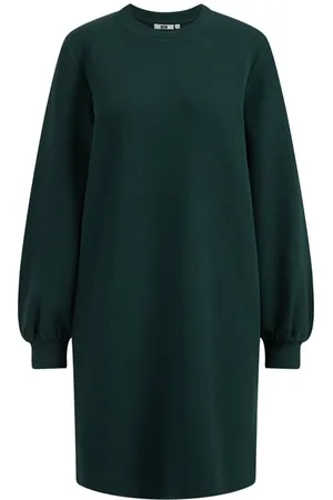 WE Fashion Dress Mid Length Moss Green