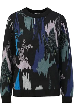 QS by s.Oliver Pullover Longsleeve Grey/black