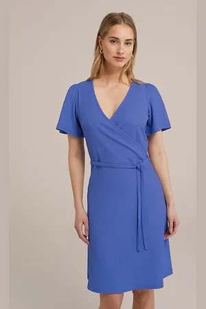 WE Fashion Dress Midi Bright Blue
