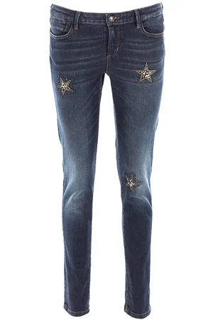 River Woods Fitted Stone Jeans Blue