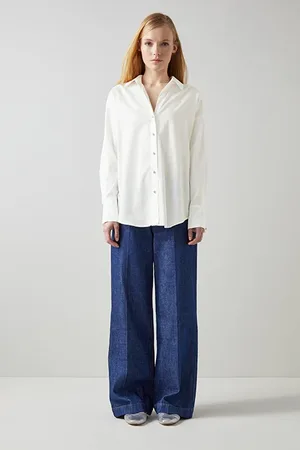 LK Bennett Beatrice Cotton Button-down Shirt Pure White