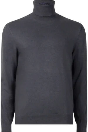French Connection Stretch Cotton Roll-neck Black