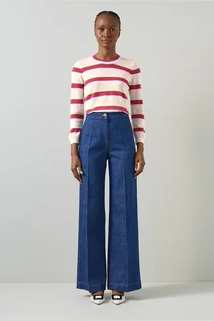 LK Bennett Ashley Cashmere Knitted Sweater Pink