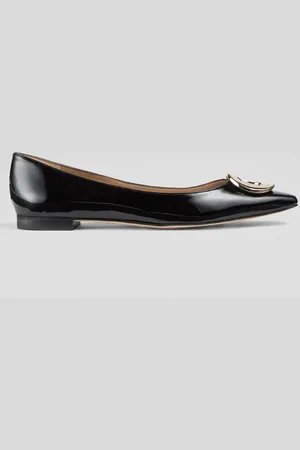LK Bennett Lisette Pointed Ballerina Shoes Black