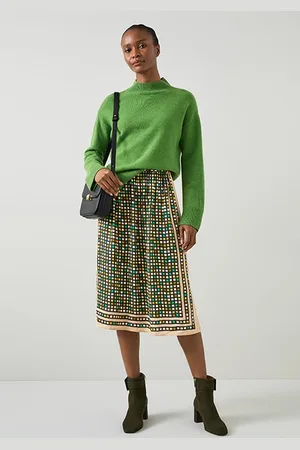 LK Bennett Ethel Aline Midi Skirt Black