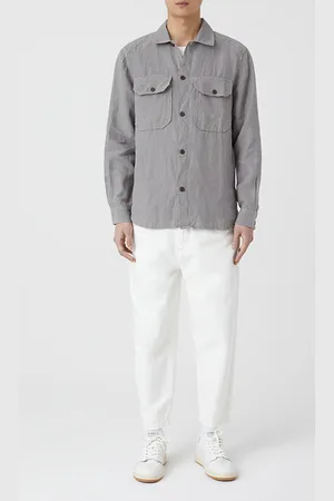 Closed Men Army Over Shirt Cobble Grey