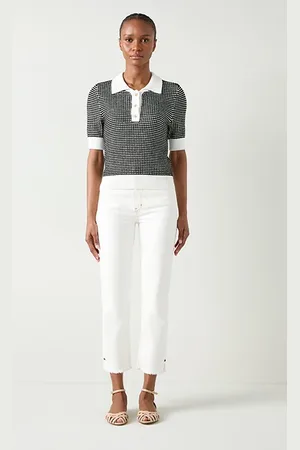 LK Bennett Nancy Stripe Knitted Sweater Black/cream