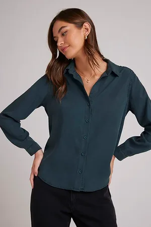 Bella Dahl Button Down Shirt Jade Night