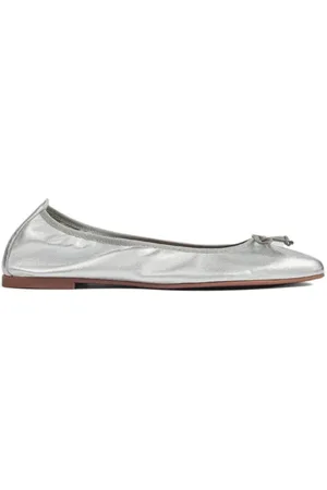 LK Bennett Trilly Ballerina Shoes Silver