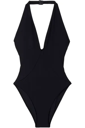 French Connection Core Halter Neck Costume Black