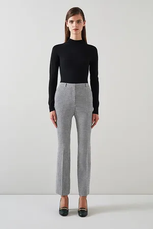 LK Bennett Laurie - Straight Jeans Black/cream