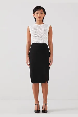 LK Bennett Sky - Midi Skirt Black