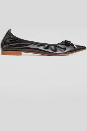 LK Bennett Tilly Pointed Ballerina Shoes Black