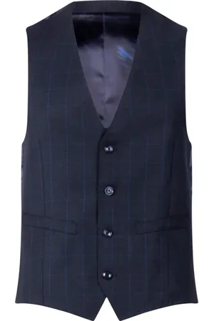 French Connection Mb Puppytooth Suit Waistcoat Black