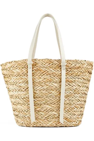 LK Bennett Viola Stud Tote Bag White/natural