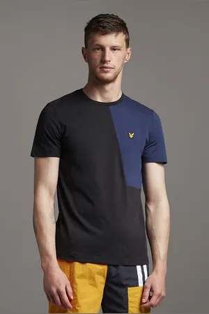 Lyle & Scott Cut And Sew T-shirt Jet Black/ Navy