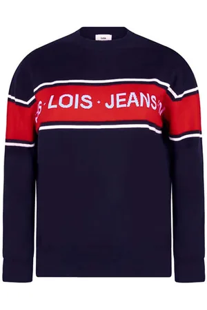 Lois Knitwear Stripe Blue Depths