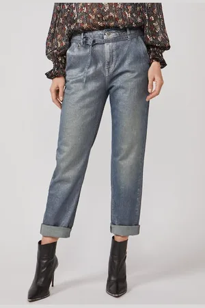 Summum Woman Straight Jeans Soft Cotton Idigo Denim Denim