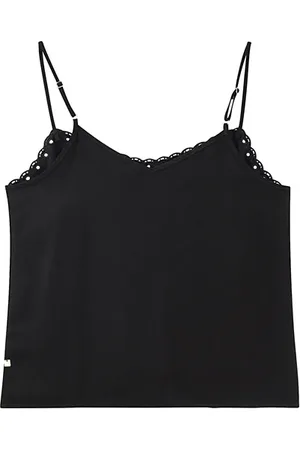 ICODE Black Lingerie-style Top