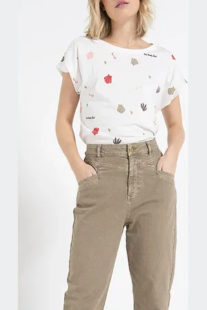 ICODE Off-white T-shirt With Fun Print Allover Madrid