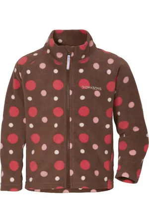 Didriksons Monte Pr Kids Fullz7 Small Dotted Brown Print
