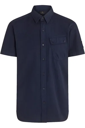 Belstaff Pitch Short Sleeved Shirt Deep Navy