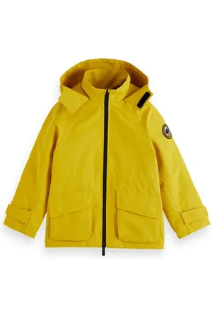 Scotch&Soda Raincoat With Detachable Inner Vest Golden Yellow