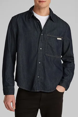 Calvin Klein Regular Denim Shirt Denim Dark
