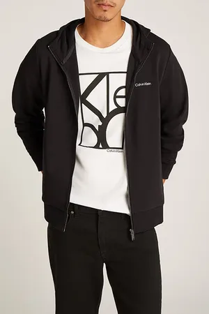 Calvin Klein Micro Logo Repreve Hoodie Jacket Ck Black
