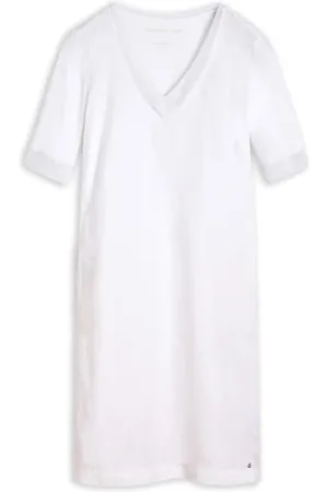 Sandwich Dress Woven Medium Pure White