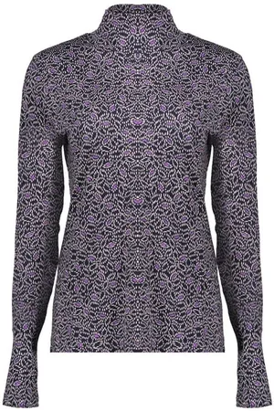 Geisha Top Black/lilac Combi
