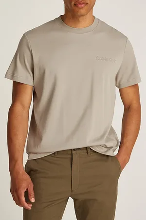 Calvin Klein Embossed Logo T-shirt Vintage Khaki