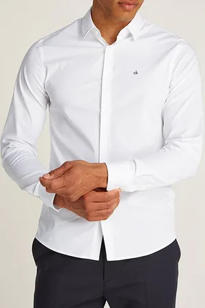 Calvin Klein Poplin Stretch Slim Bright White