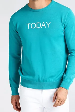 Guess GUESS Cn Ls Logo Sweater Bombay Sapphire