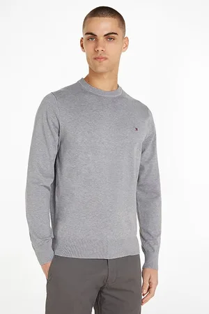 Tommy Hilfiger 1985 Crew Neck Sweater Medium Grey Heather