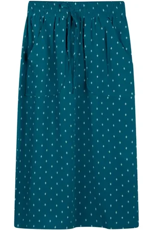 ANOTHER LABEL Aubrie Skirt Ocean Depths Argyle