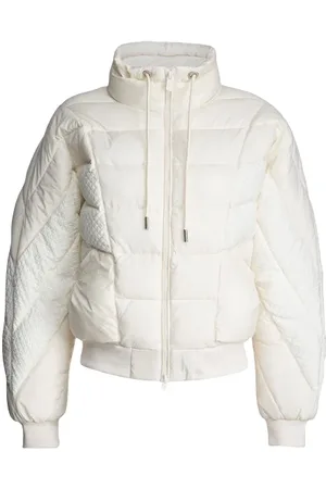 Pinko Mazurka Quilted Jacket Lily White
