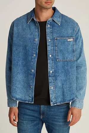 Calvin Klein Regular Denim Shirt Denim Light