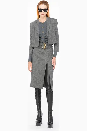 Pinko Goldie Skirt Grey/black