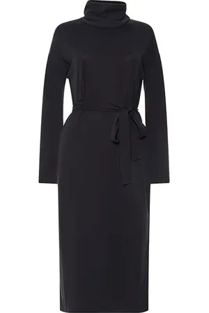 French Connection Renya Roll Nk Dress Moonless Night