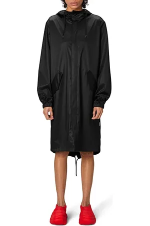 Rains Unisex Fishtail Parka Black Grain