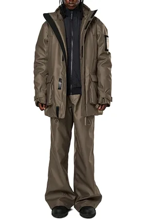 Rains Unisex Glacial Parka Wood