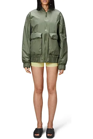Rains Unisex Fuse Bomber Jacket Evergreen