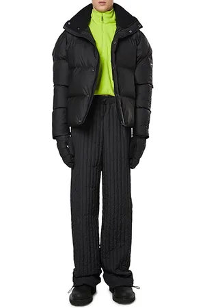 Rains Unisex Boxy Puffer Jacket Black