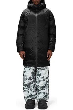 Rains Unisex Kevo Long Puffer Jacket Black