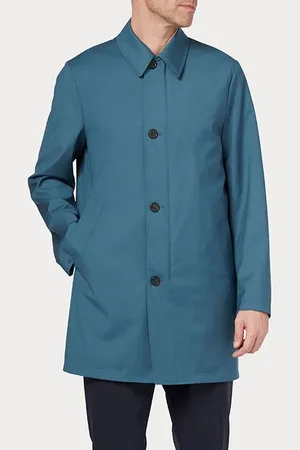 Paul Smith Mens Coat With Gilet Inky Blue