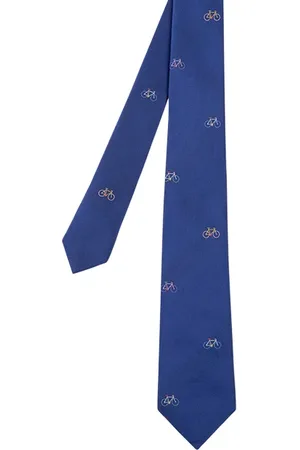 Paul Smith Men Tie Bike Cobalt Blue