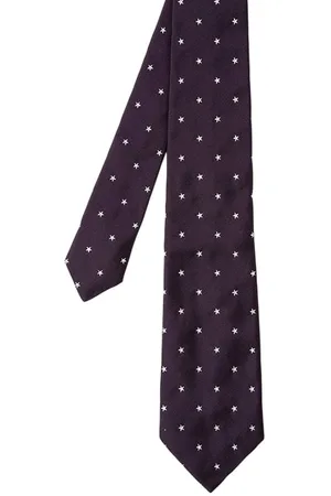 Paul Smith Men Tie Stars Aubergine