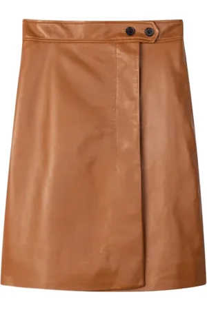 Paul Smith Womens Skirt Leather Tan