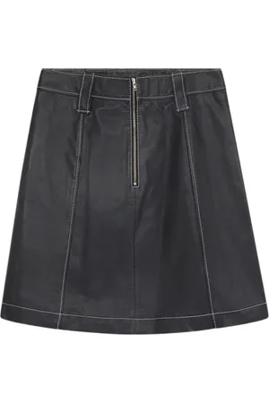 Paul Smith Womens Skirt Leather Black